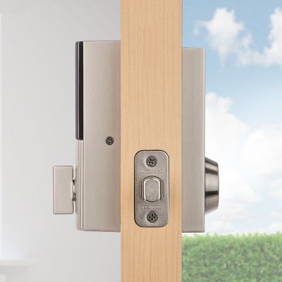 Satin Nickel 916 Smartcode Contemporary Electronic Deadbolt with