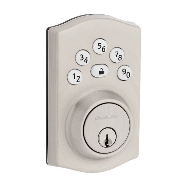 Satin Nickel Powerbolt 240 Traditional Keypad Electronic Lock Kwikset