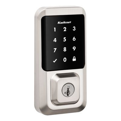 Satin Nickel Halo Touch Contemporary Fingerprint Wi-Fi Enabled 