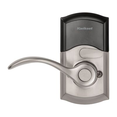 Satin Nickel 955 SmartCode Electronic Pembroke Lever | Kwikset