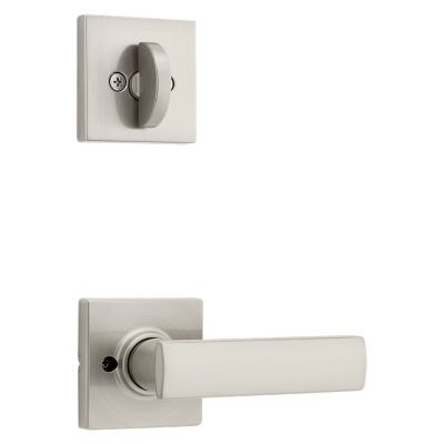 Breton and Deadbolt Interior Pack (Square) - Deadbolt Keyed One Side - for Kwikset Series 687 and 800 Handlesets