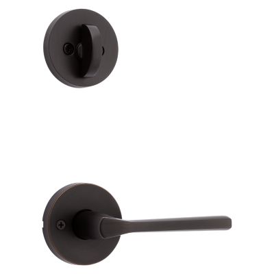 Product Image for Lisbon and Deadbolt Interior Pack (Round) - Deadbolt Keyed One Side - for Signature Series 800 and 687 Handlesets