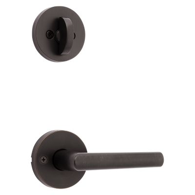 Milan and Deadbolt Interior Pack (Round) - Deadbolt Keyed One Side - for Signature Series 800 and 687 Handlesets