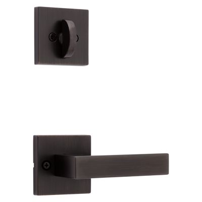 Image for Pismo and Deadbolt Interior Pack (Square) - Deadbolt Keyed One Side - for Signature Series 800 and 687 Handlesets