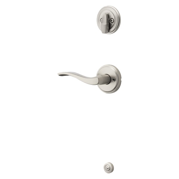 Satin Nickel Sedona and Deadbolt Interior Pack - Right Handed