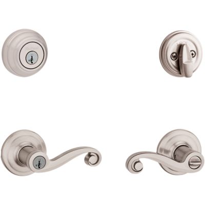 Image for Lido Security Set - Deadbolt Keyed One Side - with Pin & Tumbler