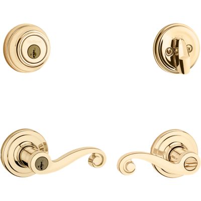 Image for Lido Security Set - Deadbolt Keyed One Side - with Pin & Tumbler