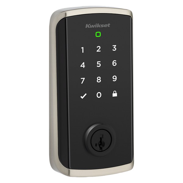 Kwikset Halo Select Smart Lock, Wi-Fi and Matter Enabled, Satin Nickel