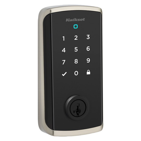 Kwikset Halo Select Plus Touchscreen Smart Lock, Wi-Fi and Matter Enabled, Satin Nickel