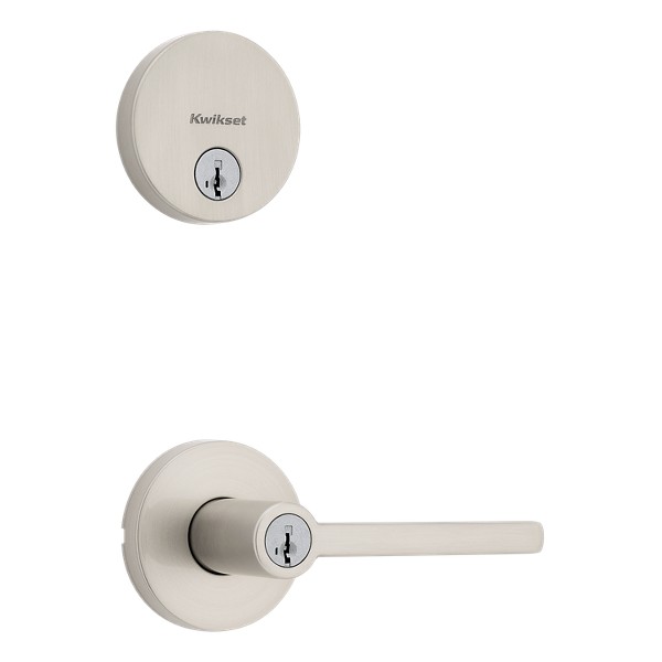 Satin Nickel Halifax Security Set (Round) - Deadbolt Keyed One