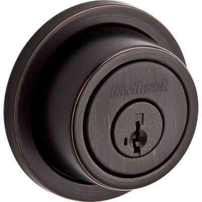 Contemporary Round Deadbolt - Keyed One Side