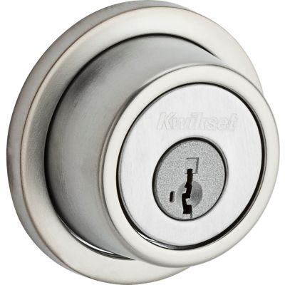 Contemporary Round Deadbolt - Keyed One Side