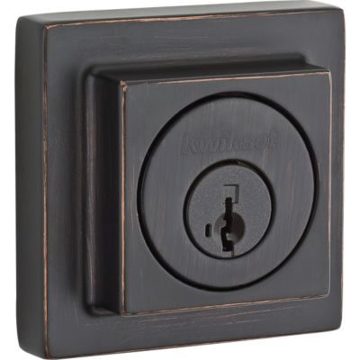 Contemporary Square Deadbolt - Keyed One Side