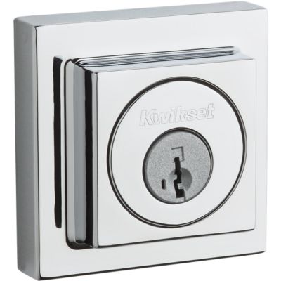 Contemporary Square Deadbolt - Keyed One Side