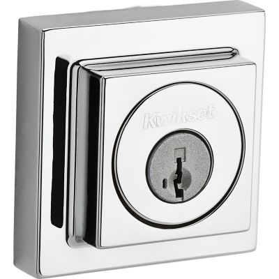 Contemporary Square Deadbolt - Keyed Both Sides