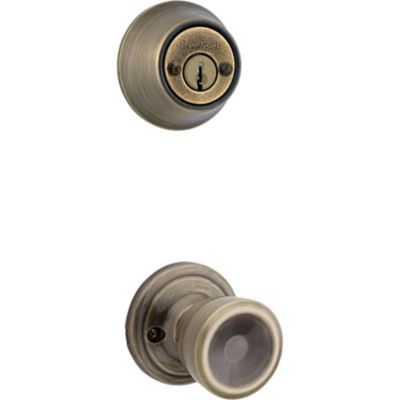 Abbey and Deadbolt Interior Pack - Deadbolt Keyed Both Sides - with Pin & Tumbler - for Kwikset Series 689 Handlesets