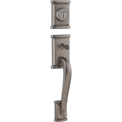 Ashfield Handleset with Hancock Knob - Deadbolt Keyed One Side - featuring SmartKey