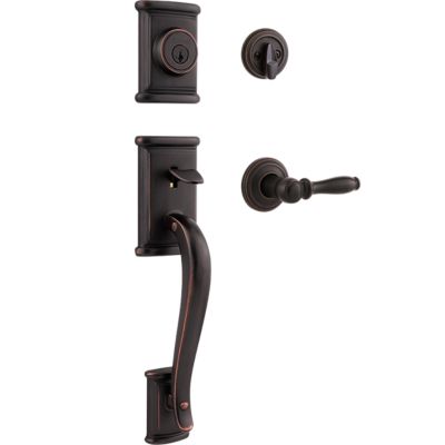 Image for Ashfield Handleset with Ashfield Lever - Deadbolt Keyed One Side - featuring SmartKey