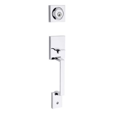 Amador Handleset - Deadbolt Keyed One Side (Exterior Only) - featuring SmartKey