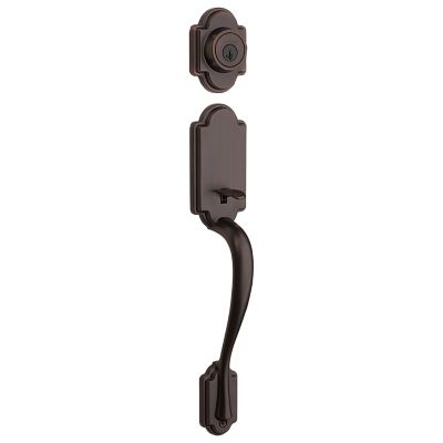 Arlington Venetian Bronze Handle Only without Deadbolt with Hancock Door Knob
