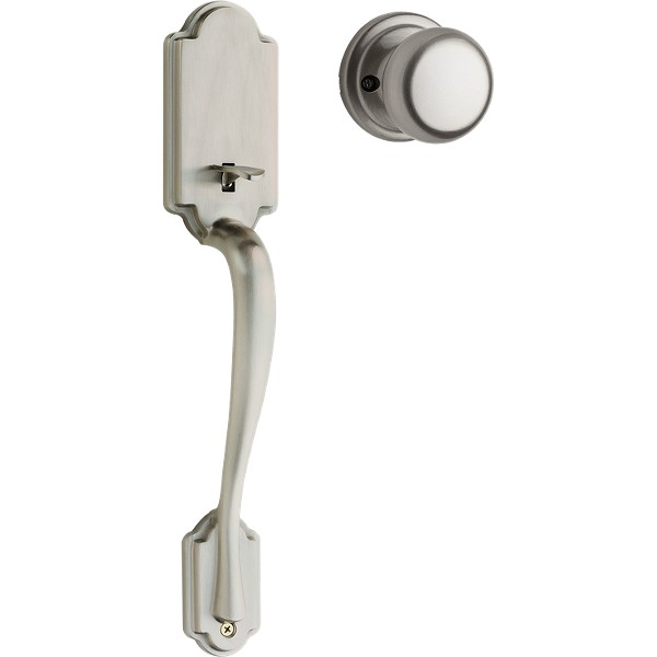 Arlington Satin Nickel Door Handleset without Deadbolt with Hancock Door Knob