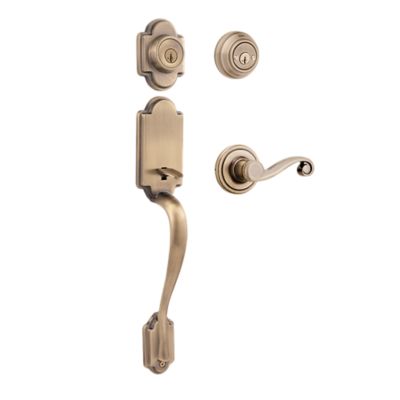 Arlington Handleset with Lido Lever - Deadbolt Keyed Both Sides - featuring SmartKey