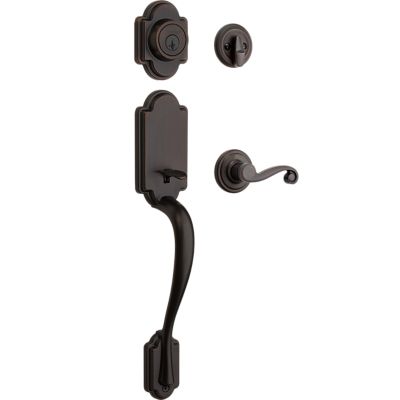 Image for Arlington Handleset with Lido Lever - Deadbolt Keyed One Side - featuring SmartKey