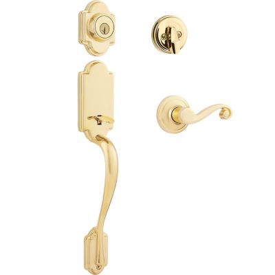 Image for Arlington Handleset with Lido Lever - Deadbolt Keyed One Side - featuring SmartKey