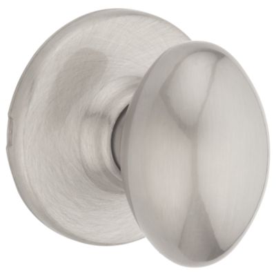 Defiant Simple Series Round Satin Nickel Keyed Entry Door Knob