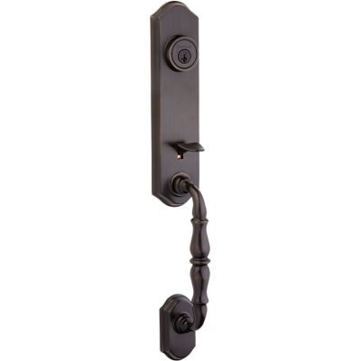 Amherst Handleset - Deadbolt Keyed Both Sides (Exterior Only) - featuring SmartKey