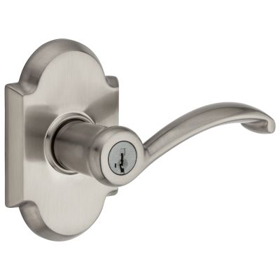 Satin Nickel Commonwealth Lever - Keyed - featuring SmartKey | Kwikset