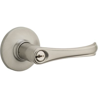 Olympic Stainless Steel Keyed Entry Door Lever