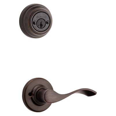 Venetian Bronze Austin Handleset - Deadbolt Keyed Both Sides