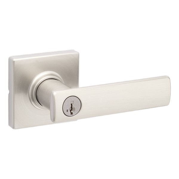 Kwikset Series Casey Matte Black Exterior Keyed Entry Door Handle with  Smartkey in the Door Handles department at