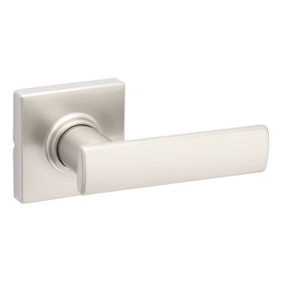 Satin Nickel Montreal Lever (Square) - Hall/Closet | Kwikset