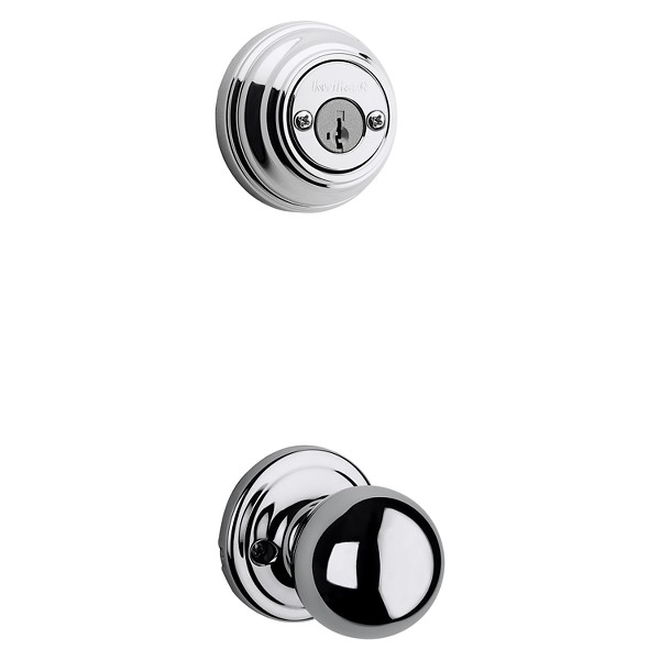 Polished Chrome Cove and Deadbolt Interior Pack - Deadbolt Keyed