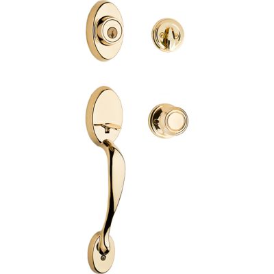 Image for Chelsea Handleset with Cameron Knob - Deadbolt Keyed One Side