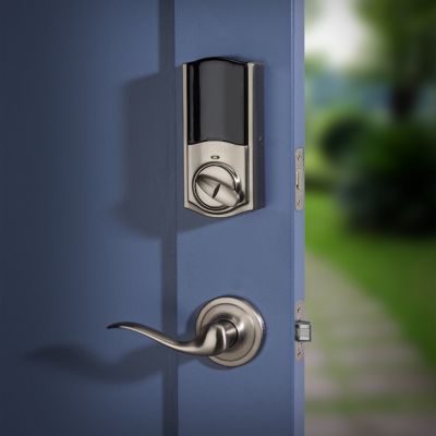 Satin Nickel Kwikset Convert Smart Lock Conversion Kit with Zigbee