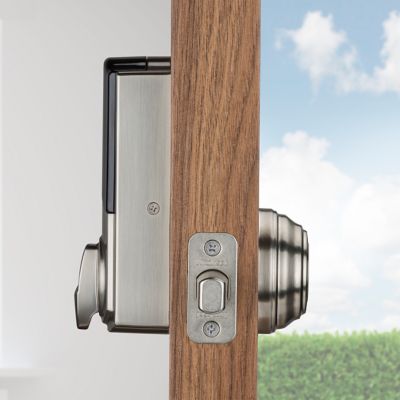 Satin Nickel Kwikset Convert Smart Lock Conversion Kit with Zigbee