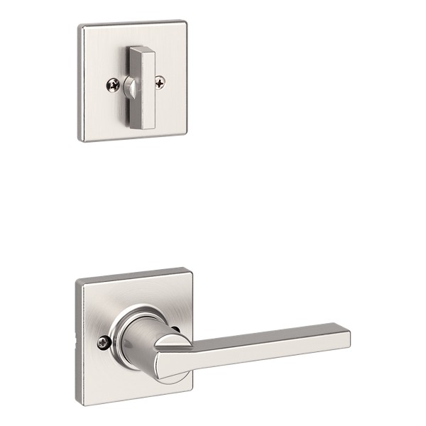 ケイティ Satin Nickel Casey and Deadbolt Interior Pack (Square) - Deadbolt