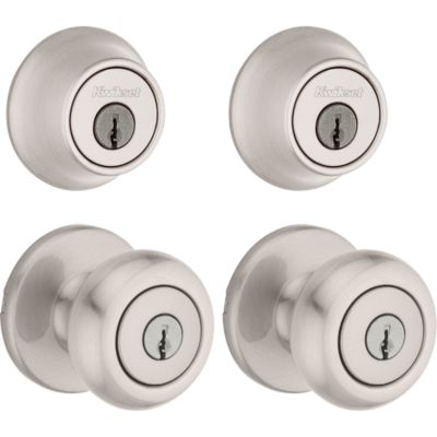 Cove Project Pack - Two Keyed Knobs and Two Keyed One Side Deadbolts - with Pin & Tumbler