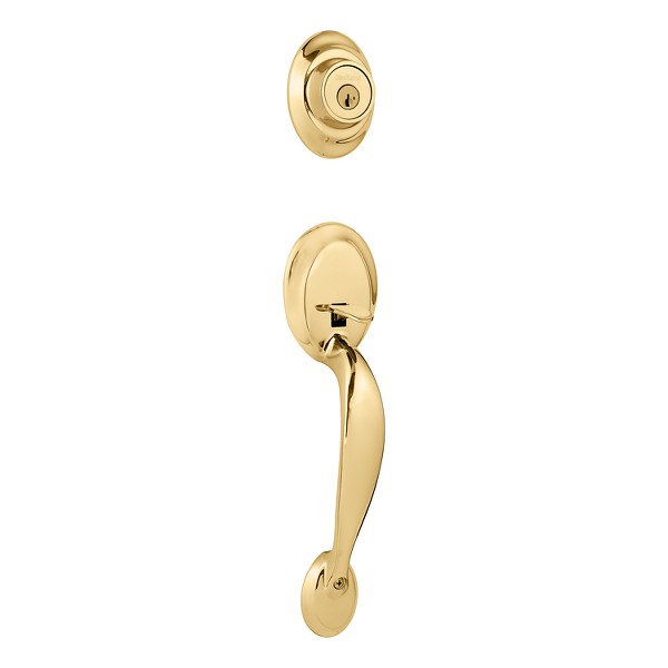 Polished Brass Dakota Handleset Deadbolt Keyed One Side