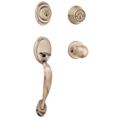 Image for Dakota Handleset with Polo Knob - Deadbolt Keyed Both Sides - with Pin & Tumbler