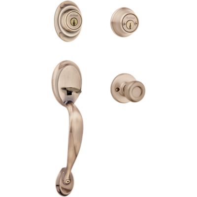 Dakota Handleset with Tylo Knob - Deadbolt Keyed Both Sides - with Pin & Tumbler