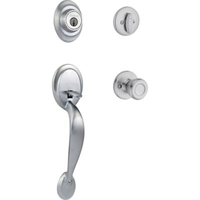 Product Image for Dakota Handleset with Tylo Knob - Deadbolt Keyed One Side - with Pin & Tumbler