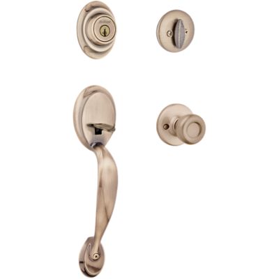 Product Image for Dakota Handleset with Tylo Knob - Deadbolt Keyed One Side - featuring SmartKey