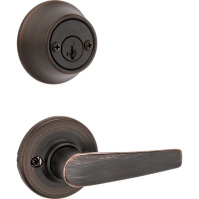 Image for Delta and Deadbolt Interior Pack - Deadbolt Keyed Both Sides - featuring SmartKey - for Kwikset Series 689 Handlesets