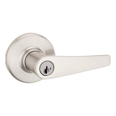 Satin Nickel Delta Lever - Keyed - featuring SmartKey | Kwikset