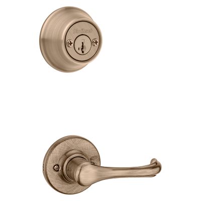 Dorian and Deadbolt Interior Pack - Deadbolt Keyed Both Sides - featuring SmartKey - for Kwikset Series 689 Handlesets