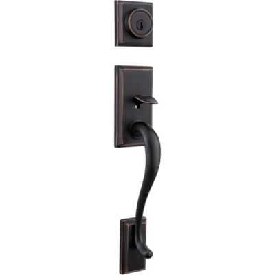 Image for Hawthorne Handleset - Deadbolt Keyed Both Sides (Exterior Only) - with Pin & Tumbler